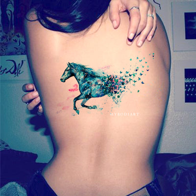 Horse spirit tattoo - Tattoogrid.net